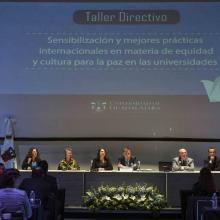 clausura del Taller “Sensibilización y mejores prácticas internacionales en equidad y cultura de la paz en universidades”.