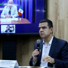 Coordinador General de Tecnologías de Información, de esta Casa de Estudio y Presidente del Comité de Desarrollo de la Red de la Corporación Universitaria para el Desarrollo del Internet AC, doctor Luis Alberto Gutiérrez