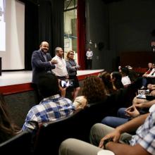 Rector General en diálogo con trabajadores de UdeG