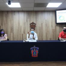 Presentación durante la rueda de prensa