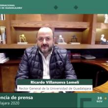 Doctor Ricardo Villanueva Lomelí, Rector General de la Universidad de Guadalajara