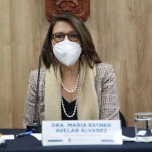 Doctora María Esther Avelar Álvarez, Rectora del Sistema Universidad Virtual