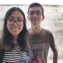 Natalia y Bruno, egresados del BGAI