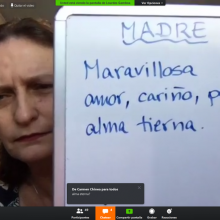 Schaefer Röder, escritora y traductora literaria durante la presentación