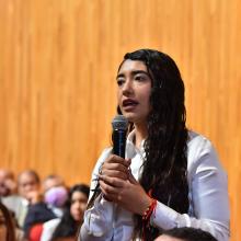 Presidenta de la Federación Estudiantil Universitaria (FEU), Zoé García Romero