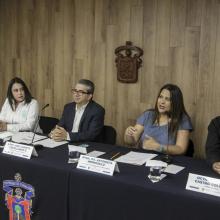 Participantes de la rueda de prensa