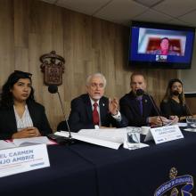 Participantes de la rueda de prensa