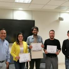 Académicos de UDGVirtual durante la presentación