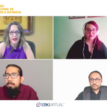 Participantes del panel "Transformaciones socioculturales en el marco de la cultura digital"