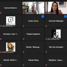 Participantes conectados durante el ciclo de conferencias