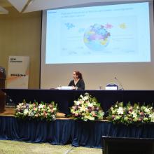 Ponente exponiendo 