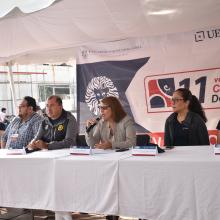 Autoridades de UDGVirtual inaugurando el encuentro