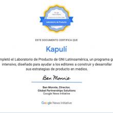 Certificado obtenido