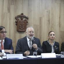 Licenciado José Trinidad Padilla López, Presidente del foro del Segundo Congreso Internacional Derechos Humanos, Justicia y Migración