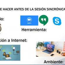 Presentación durante la videoconferencia