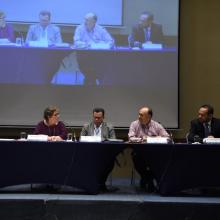 Participantes del panel "La universidad a futuro"