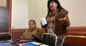 Ofelia Muñoz Catalán, haciendo uso de la voz