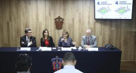 Presídium en la rueda de prensa del  Cuarto Congreso Internacional de Seguridad Ciudadana