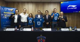 Foto del presídium durante la rueda de prensa