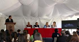 Presidium durante la inauguración 
