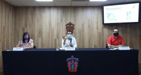 Presentación durante la rueda de prensa
