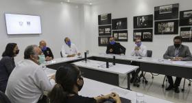 Participantes de la reunión de trabajo entre el Gobierno de Jalisco y la Universidad de Guadalajara