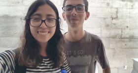 Natalia y Bruno, egresados del BGAI