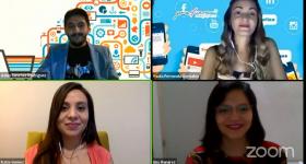expertos durante el webinario