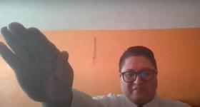 Gustavo Augusto Galván Quintero, tomando protesta