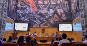 Vista del evento en el paraninfo de la Universidad de Guadalajara