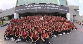 Foto de los deportistas de la UdeG que participan en la universiada nacional