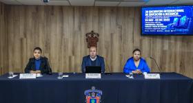 Participantes de la rueda de prensa