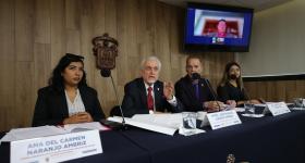 Participantes de la rueda de prensa