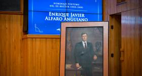  homenaje póstumo al Exrector Enrique Javier Alfaro Anguiano