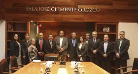 Autoridades de las instituciones participantes del convenio