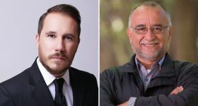 Periodistas Julio Ríos y Sergio René de Dios