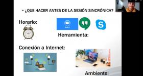 Presentación durante la videoconferencia