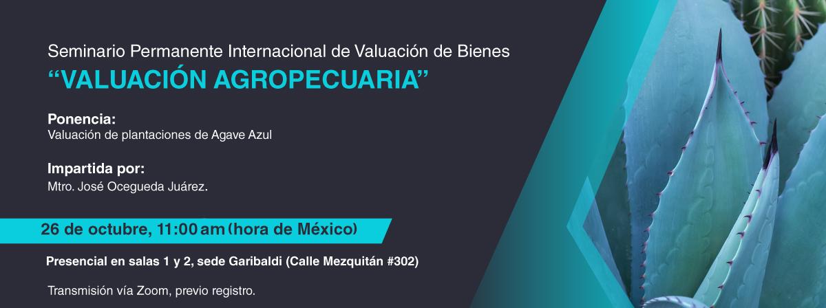 Conferencia Valuación de plantaciones de agave azul